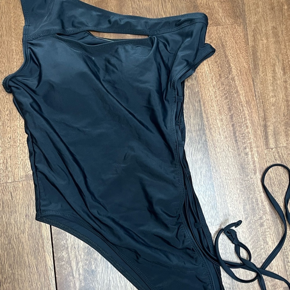 Black One-Piece Swimsuit